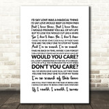 George Michael Turn A Different Corner Song Lyric Quote Print