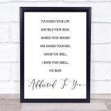 James Blunt Goodbye My Lover Song Lyric Print