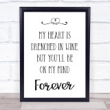 Norah Jones Don't Know Why Song Lyric Quote Print