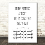 Paolo Nutini Rewind Song Lyric Quote Print