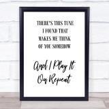 Do I Wanna Know Arctic Monkeys Black White Song Lyric Quote Print