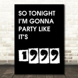 Black Prince 1999 Song Lyric Quote Print