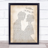 Green Day Good Riddance (Time Of Your Life) Man Lady Bride Groom Wedding Song Lyric Print