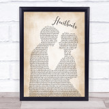 José González Heartbeats Man Lady Bride Groom Wedding Song Lyric Print