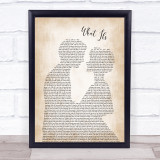 Kane Brown What Ifs Man Lady Bride Groom Wedding Song Lyric Print