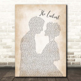 Ben Folds The Luckiest Man Lady Bride Groom Wedding Song Lyric Print