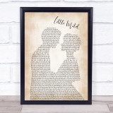Modest Mouse Little Motel Man Lady Bride Groom Wedding Song Lyric Print