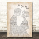 Ben Moore, James I'm Your Puppet Man Lady Bride Groom Wedding Song Lyric Print