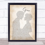 The Wolfe Tones Grace Man Lady Bride Groom Wedding Song Lyric Print