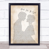 Tim McGraw Don't Take The Girl Man Lady Bride Groom Wedding Song Lyric Wall Art Print
