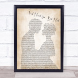 Michael Bolton Said I Loved You... But I Lied Bride Groom Song Lyric Quote Print