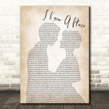 MUNA I Know A Place Man Lady Bride Groom Wedding Song Lyric Quote Print