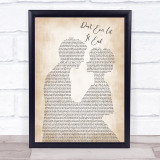 Nickelback Don't Ever Let It End Man Lady Bride Groom Wedding Song Lyric Print