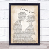 Pixies Here Comes Your Man Man Lady Bride Groom Wedding Song Lyric Quote Print