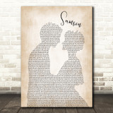 Regina Spektor Samson Man Lady Bride Groom Wedding Song Lyric Quote Print