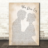 Prince When Doves Cry Man Lady Bride Groom Wedding Song Lyric Quote Print