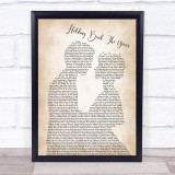 Simply Red Holding Back The Years Man Lady Bride Groom Wedding Song Lyric Quote Print