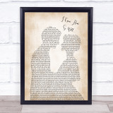 Whitney Houston I Know Him So Well Man Lady Bride Groom Wedding Song Lyric Quote Print