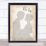 Andra Day Rise Up Man Lady Bride Groom Wedding Song Lyric Quote Print