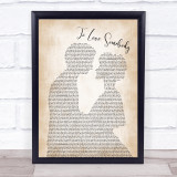Bee Gees To Love Somebody Man Lady Bride Groom Wedding Song Lyric Quote Print
