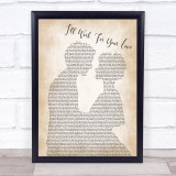 Bruce Springsteen I'll Work For Your Love Man Lady Bride Groom Song Lyric Print
