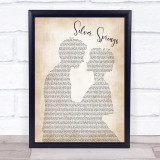 Fleetwood Mac Silver Springs Man Lady Bride Groom Wedding Song Lyric Quote Print