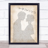 Marvin Gaye Tammi Terrell You're All I Need To Get By Man Lady Song Lyric Print