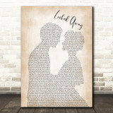 R City Locked Away Man Lady Bride Groom Wedding Song Lyric Quote Print