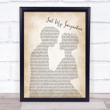 The Temptations Just My Imagination Man Lady Bride Groom Song Lyric Print