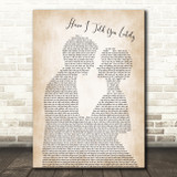 Rod Stewart Have I Told You Lately Song Lyric Man Lady Bride Groom Wedding Print