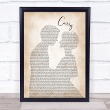 Skinny Lister Carry Man Lady Bride Groom Wedding Print