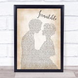 The Corrs Irresistible Man Lady Bride Groom Wedding Print