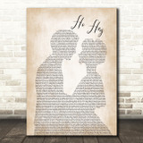 The Lumineers Ho Hey Man Lady Bride Groom Wedding Print