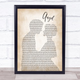 Aretha Franklin Angel Man Lady Bride Groom Wedding Song Lyric Print