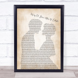 Biffy Clyro Many Of Horror (When We Collide) Man Lady Bride Groom Wedding Song Lyric Print