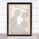 Simply Red You Make Me Feel Brand New Man Lady Bride Groom Wedding Song Lyric Print