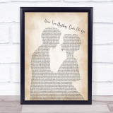The Script Never Seen Anything Quite Like You Man Lady Bride Groom Wedding Song Lyric Print