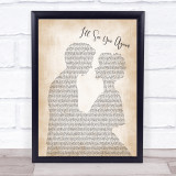 Westlife I'll See You Again Man Lady Bride Groom Wedding Song Lyric Print