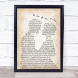 Beans on Toast I'm Home When You Hold Me Man Lady Bride Groom Song Lyric Print