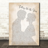 James Arthur Falling like the Stars Man Lady Bride Groom Song Lyric Print