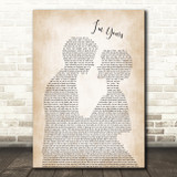 Jason Mraz I'm Yours Man Lady Bride Groom Wedding Song Lyric Print