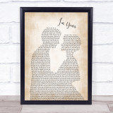 Jason Mraz I'm Yours Man Lady Bride Groom Wedding Song Lyric Print