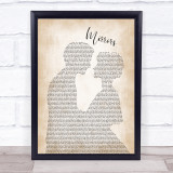 Justin Timberlake Mirrors Man Lady Bride Groom Wedding Song Lyric Print