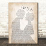 Steven Curtis Chapman I Will Be Here Man Lady Bride Groom Song Lyric Print