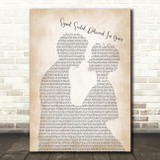 Stevie Wonder Signed, Sealed, Delivered I'm Yours Man Lady Bride Lyric Print