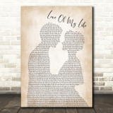 Queen Love Of My Life Song Lyric Man Lady Bride Groom Wedding Print