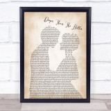 Randy Travis Deeper Than The Holler Song Lyric Man Lady Bride Groom Print