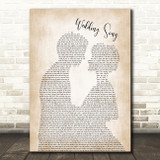 Bob Dylan Wedding Song Man Lady Bride Groom Wedding Song Lyric Music Art Print