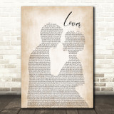 Taylor Swift Lover Man Lady Bride Groom Wedding Song Lyric Quote Music Print