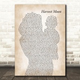 Neil Young Harvest Moon Mother & Baby Song Lyric Music Art Print